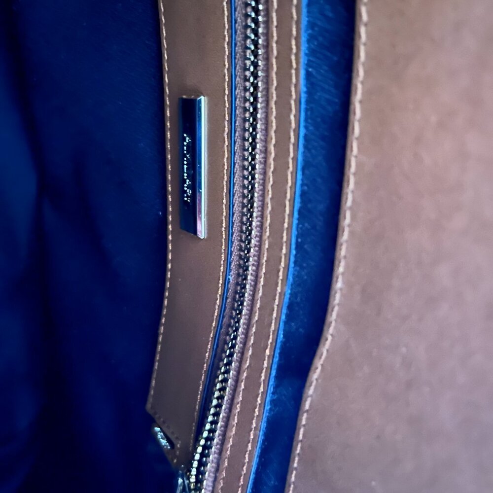 Auxiliary brown leather Bega Satchel bag - Picture 4 of 7